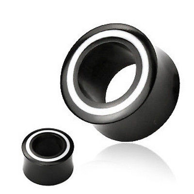 PAIR Double Flare Horn Tunnels w/Bone