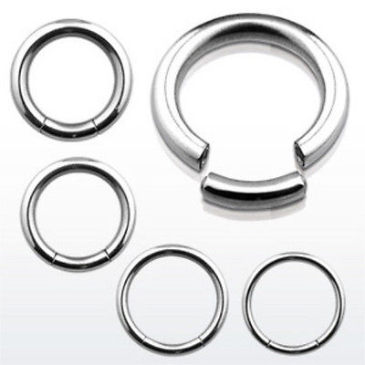 PAIR 316L Surgical Steel Segment Rings