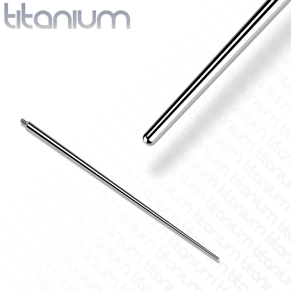 1pc Threaded Implant Grade Titanium Insertion Taper Plug Gauge Piercing Expander