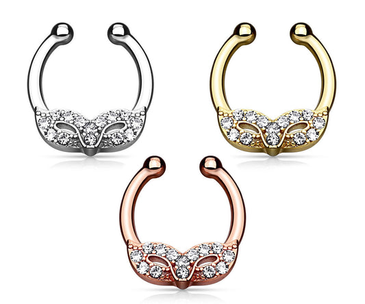 1pc Non-Piercing Masquerade Mask Septum Hanger