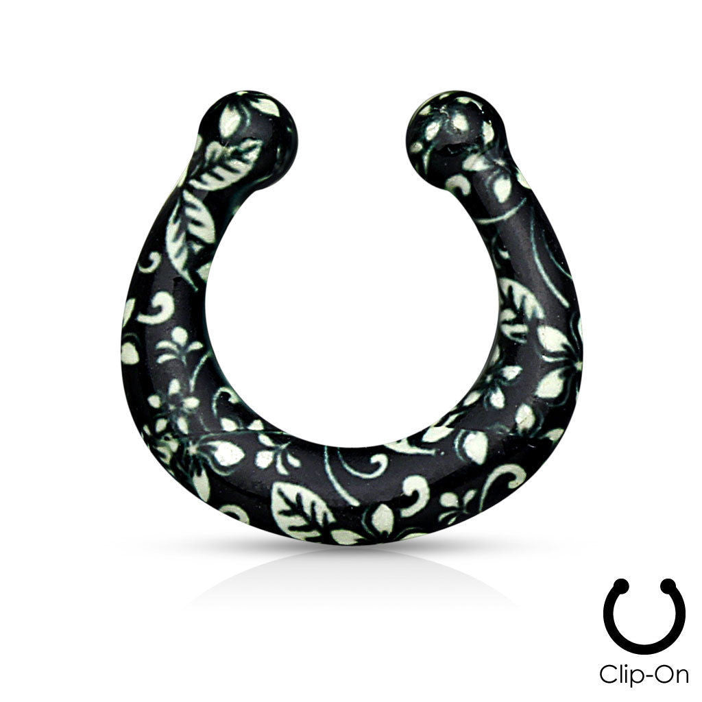 1pc Non-Piercing Print Septum Hanger