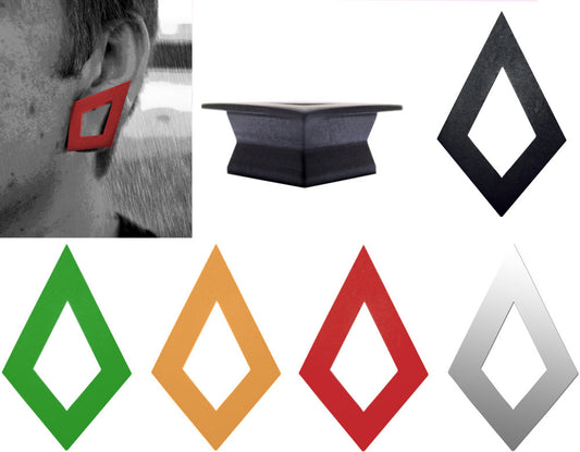 GeoGauges Brand Diamond Shaped Silicone Tunnels