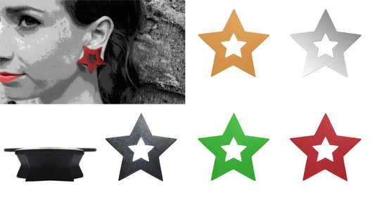 GeoGauges Brand Star Shaped Silicone Tunnels