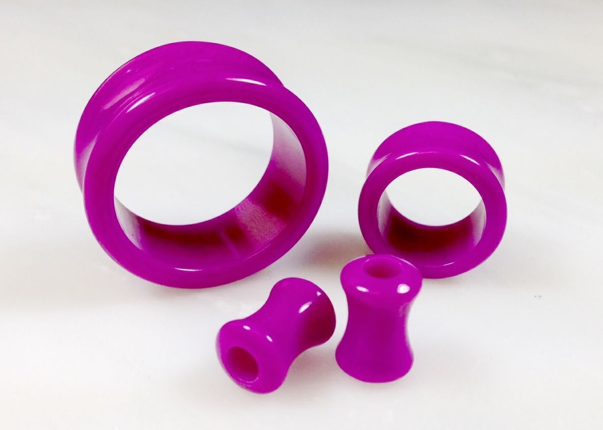 Solid Color Acrylic Tunnels 3mm thru 16mm - Pair