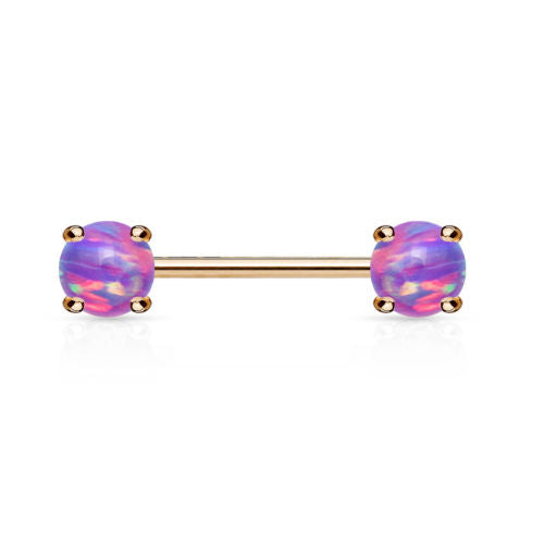 PAIR Synthetic Opal Nipple Rings Shields