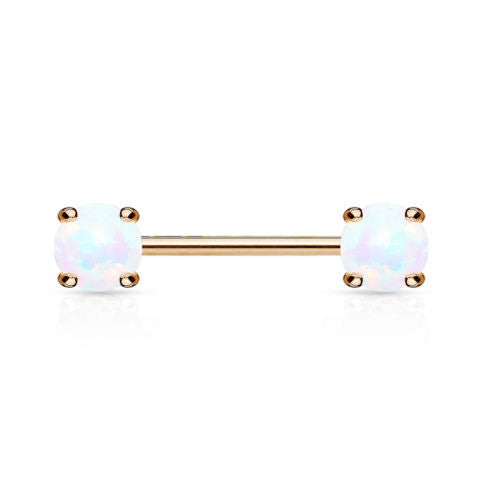 PAIR Synthetic Opal Nipple Rings Shields