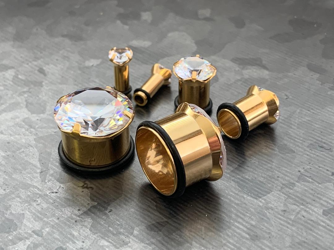 Gold tunnel clearance plugs